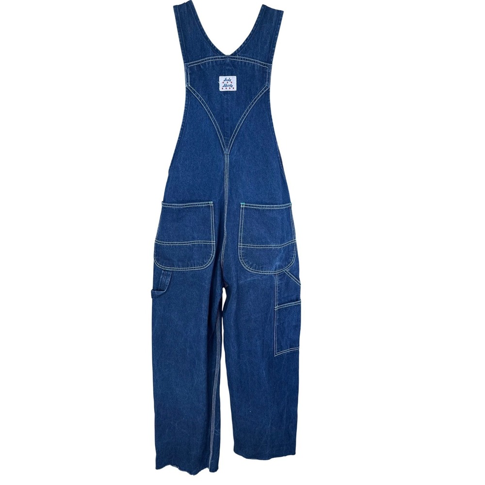 Liberty Overalls Blue Denim Bib Overalls Painter Workwear Size Medium Vintage - Picture 5 of 16